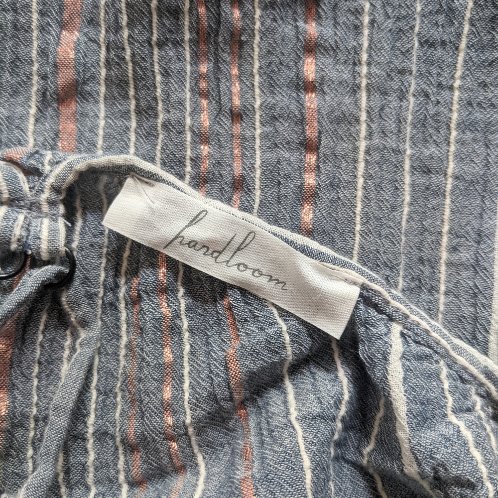 NWT Handloom Canggu Striped Maxi Dress Navy - Picture 5 of 6